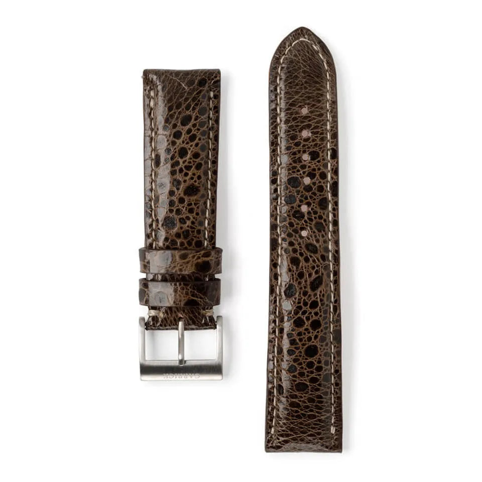 Handmade toad skin watch strap