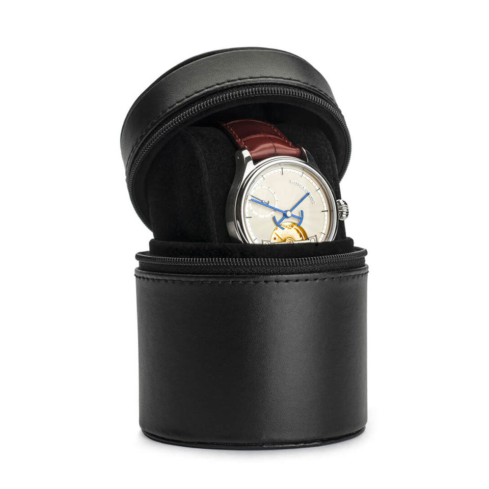 Leather watch roll - travel case