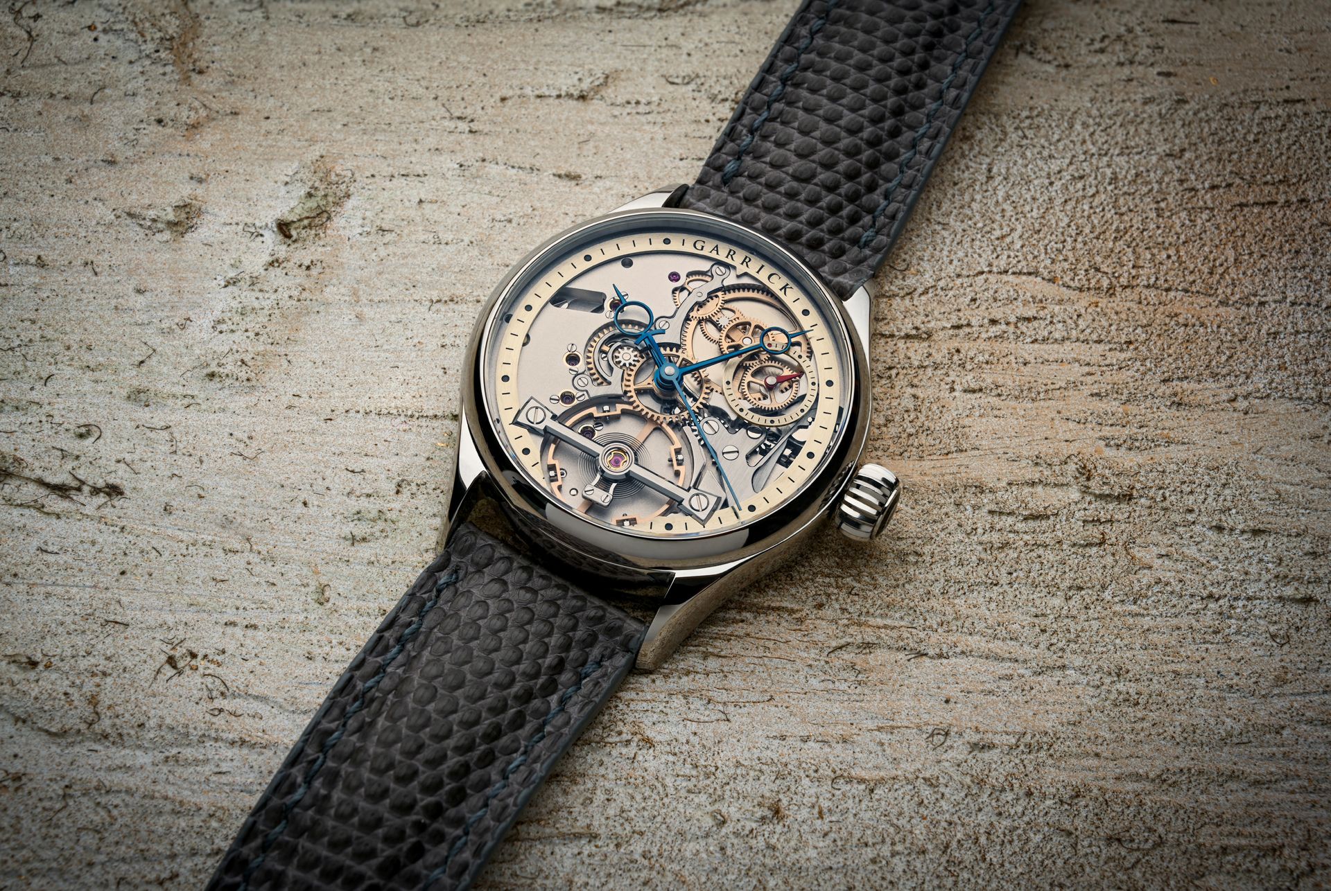 S3 Deadbeat Seconds Timepiece made in England by Garrick Watchmakers