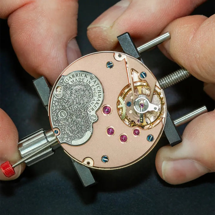 British watch movement made by Garrick Watchmakers
