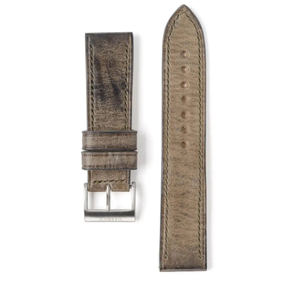 Vegetable tanned discount leather watch strap