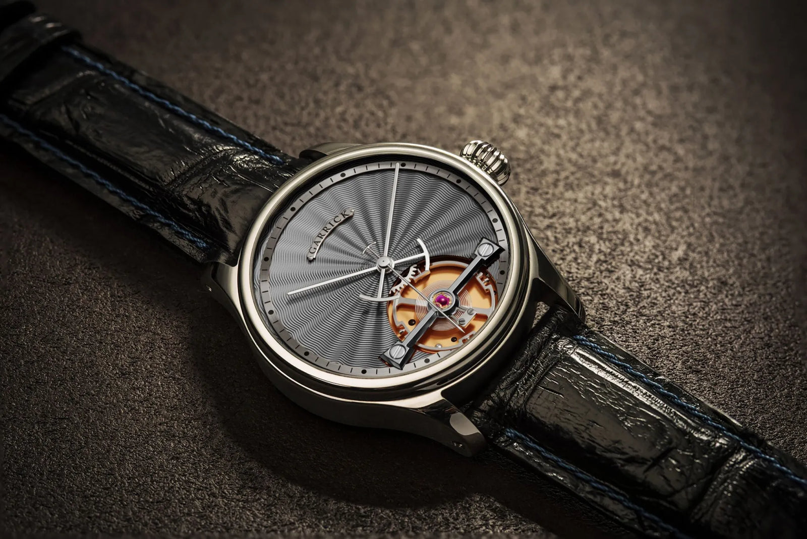S2 Deadbeat Seconds watch with in-house watch movement by Garrick Watchmakers