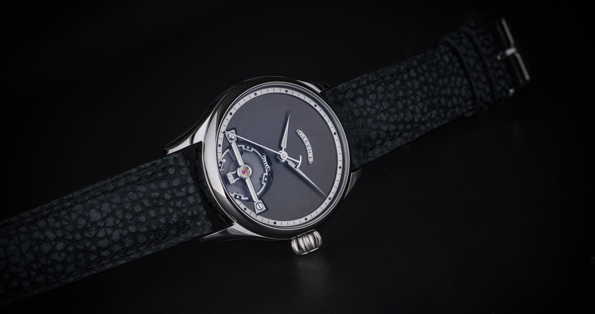 Handmade British made S2 watch with in-house movement by Garrick watchmakers