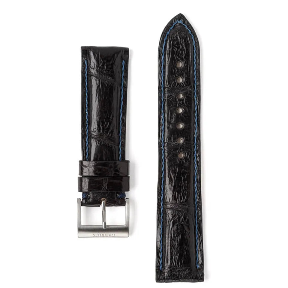 Handcrafted Crocodile leather watch strap