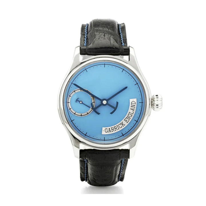 British made Norfolk watch with enamel dial by garrick watchmakers